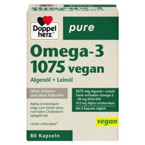 DOPPELHERZ Omega-3 1075 vegan pure Kapseln